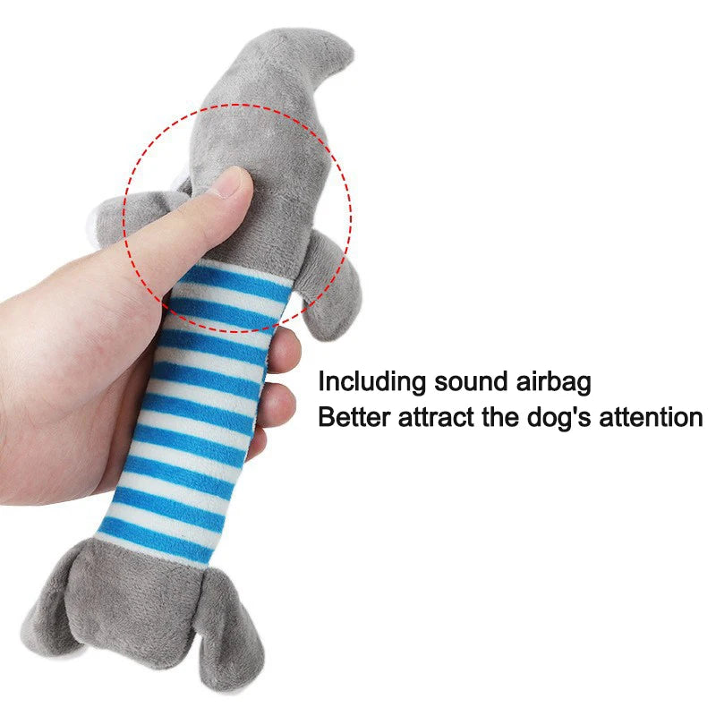 CDDMPET Animals Shape Plush Dog Toy Bite Resistant Squeaky Toys for Small Dogs Interactive Chew Molar Toy Sound Pet Accessories