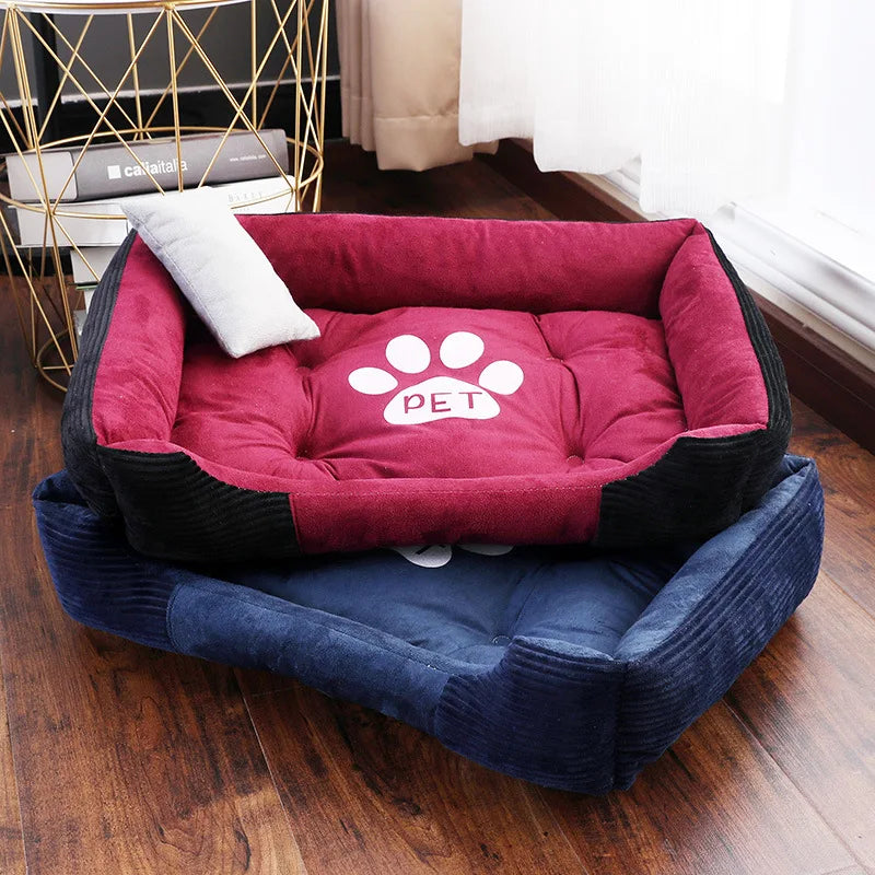 Warm Bone Pet Dogs Bed Washable House Cat Puppy Cotton Kennel Mat Soft Nest Dog Baskets Pet Products For Small Medium Large Dog