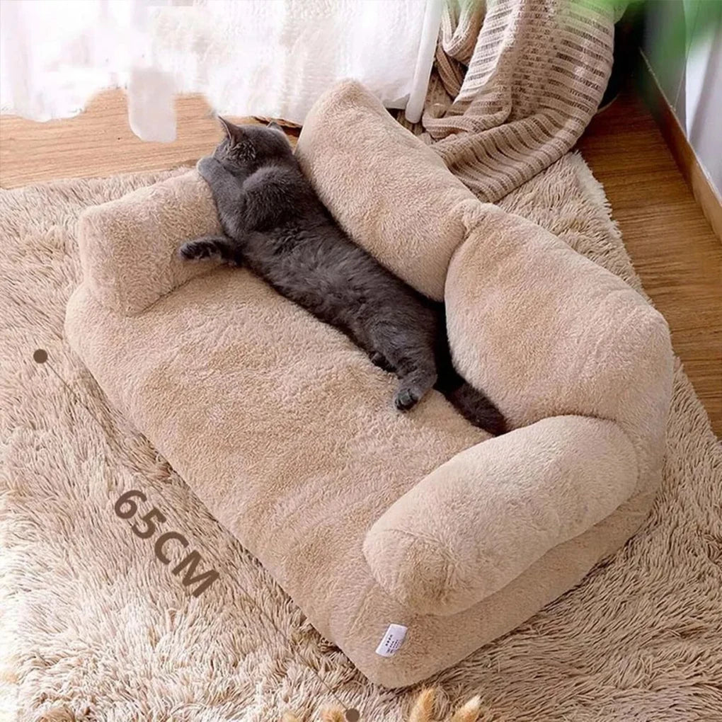 Luxury Cat Bed Warm Cozy Pet Sleeping Mat for Small Medium Dogs Cats Soft Non-slip Cat Sofa Kitten Puppy Nest Pet Supplies