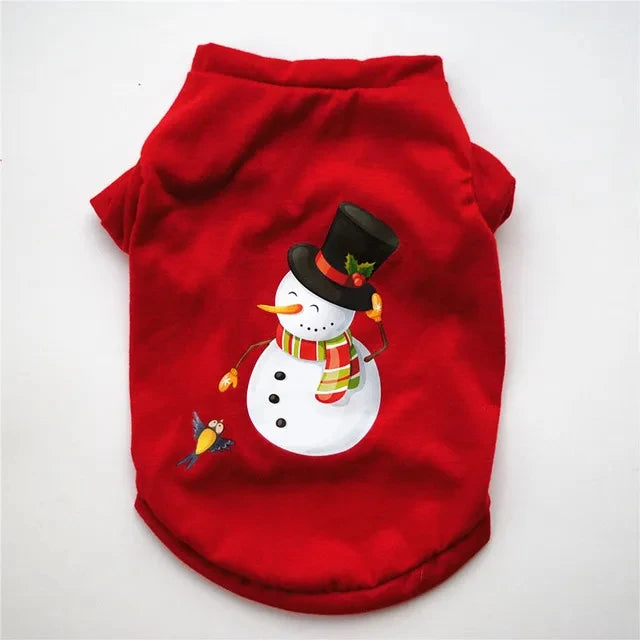 Christmas Dog Clothes New Year Pets Dogs Clothing For Small Medium Dogs Costume Chihuahua Pet Shirt Warm Dog Clothing Yorkshire