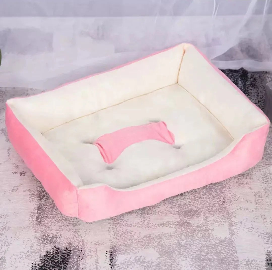 Warm Bone Pet Dogs Bed Washable House Cat Puppy Cotton Kennel Mat Soft Nest Dog Baskets Pet Products For Small Medium Large Dog