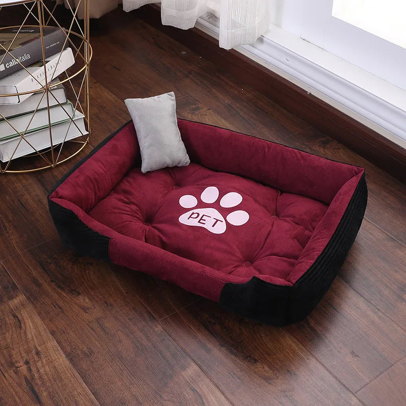 Warm Bone Pet Dogs Bed Washable House Cat Puppy Cotton Kennel Mat Soft Nest Dog Baskets Pet Products For Small Medium Large Dog