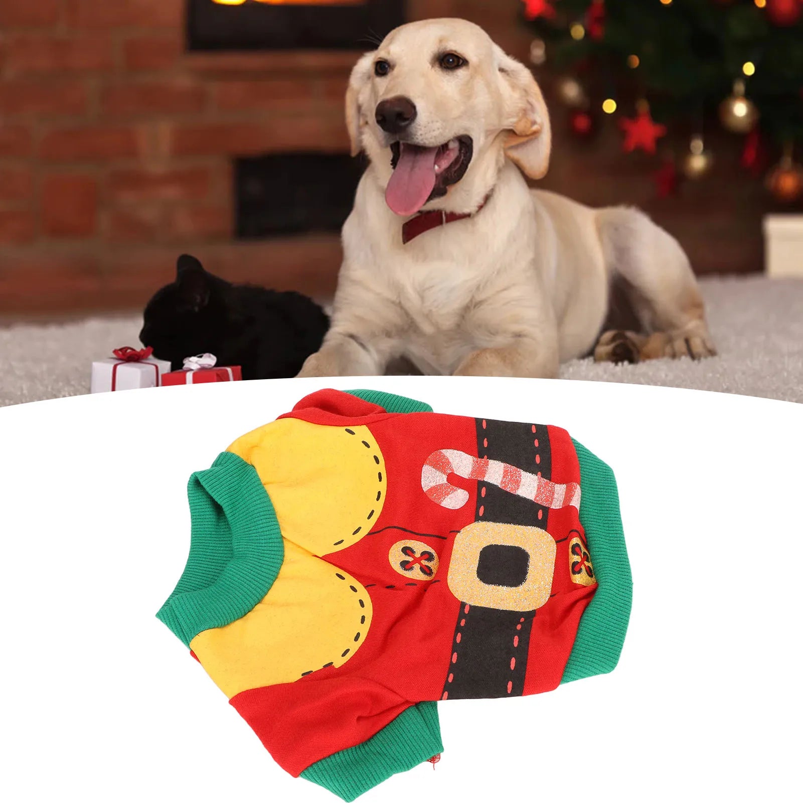 Dog Christmas Shirt Cute Stylish Soft Warm Pet Winter Christmas Clothes For Dogs Cats Pets