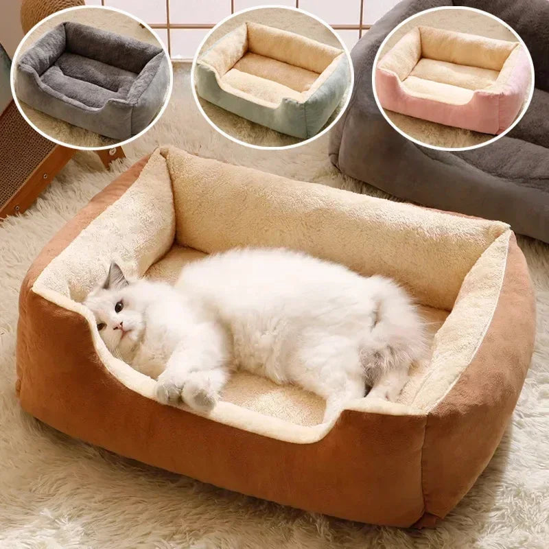 Cozy Cartoon Cat Cave Bed - Keep Your Kitten Warm And Snug In This Cute Pet House Accessory Habitats Basket House Beds