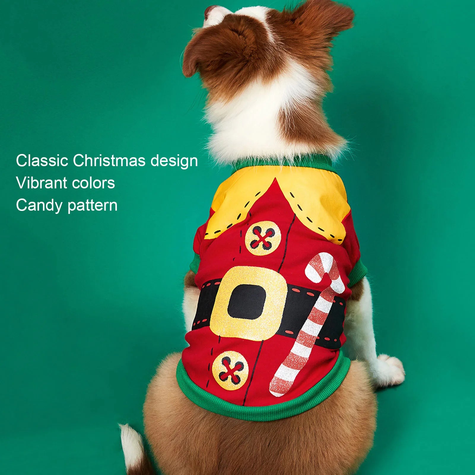 Dog Christmas Shirt Cute Stylish Soft Warm Pet Winter Christmas Clothes For Dogs Cats Pets