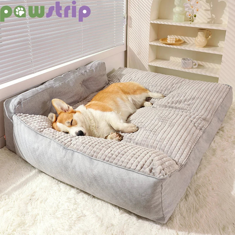 Warm Dog Bed Soft Cozy Pet Sleeping Mat for Small Medium Dogs Cats Thicken Removable Washable Dog Cushion Kennel Pet Supplies