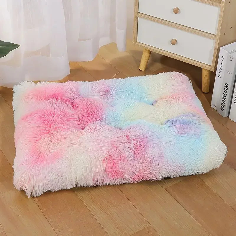 waterproof non-slip furry pet dog bed travel mat cat blanket  mats &Dog Kennel Plush Pet Cat Dog Warm Pet Blanket