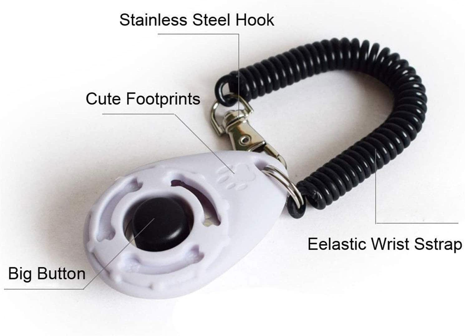 3-Pack Pet Training Clickers with Wrist Strap - Ideal for Dogs, Cats, Puppies, Birds, and Horses