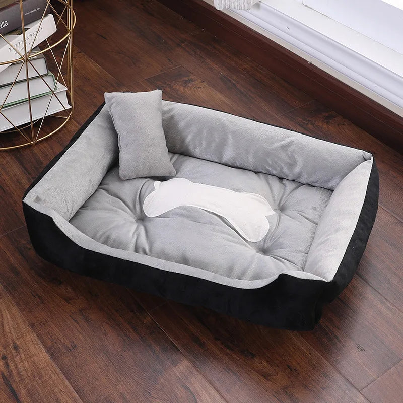 Warm Bone Pet Dogs Bed Washable House Cat Puppy Cotton Kennel Mat Soft Nest Dog Baskets Pet Products For Small Medium Large Dog