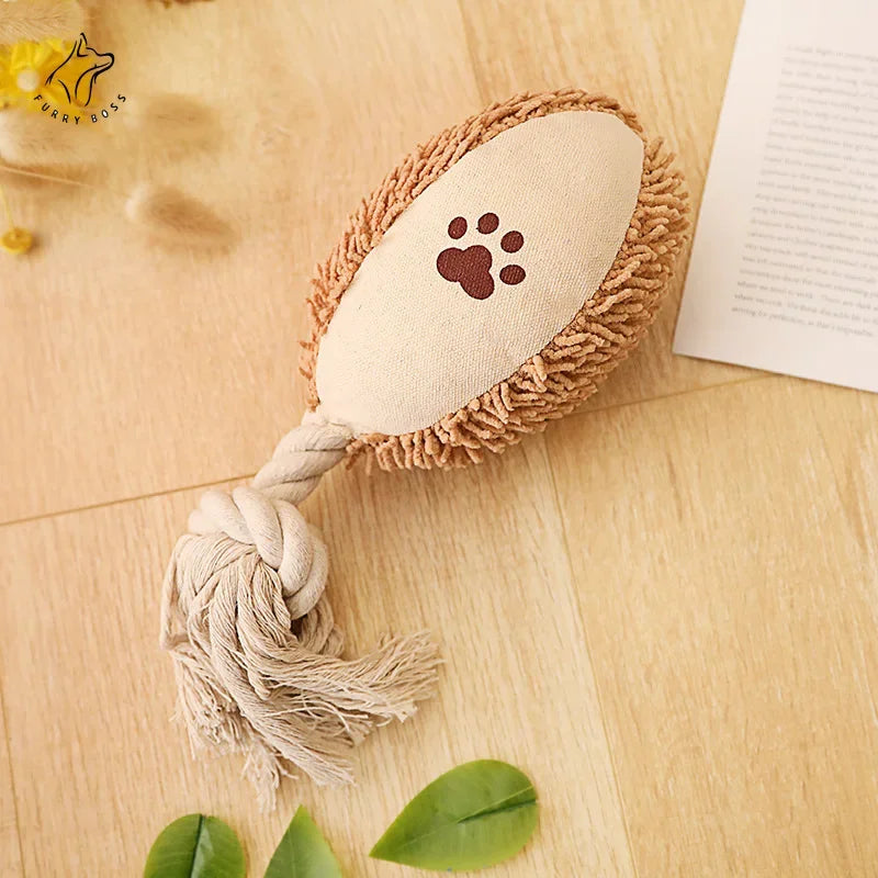 Pet Cotton Rope Toy, Durable and Bite-resistant, Interactive Dog Molar Teeth Cleaner, Knot Training, Canvas Material, Puppy Toot