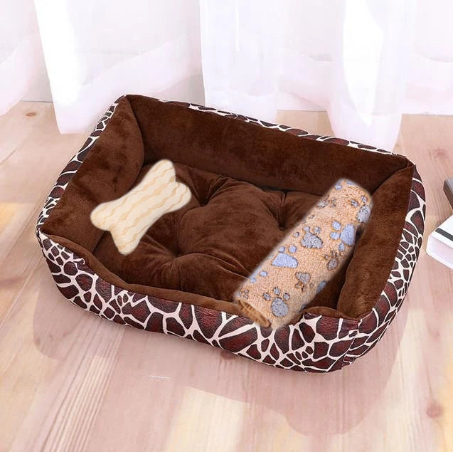 Warm Bone Pet Dogs Bed Washable House Cat Puppy Cotton Kennel Mat Soft Nest Dog Baskets Pet Products For Small Medium Large Dog