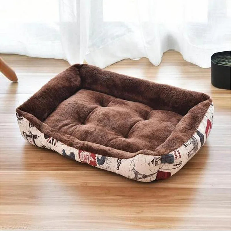 Warm Bone Pet Dogs Bed Washable House Cat Puppy Cotton Kennel Mat Soft Nest Dog Baskets Pet Products For Small Medium Large Dog