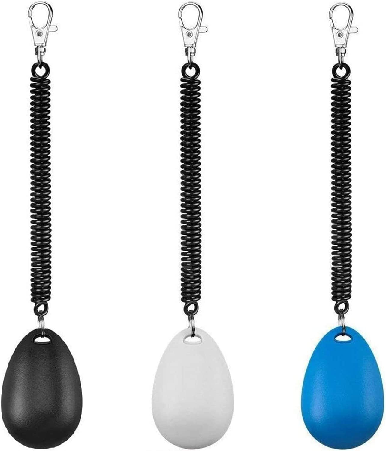 3-Pack Pet Training Clickers with Wrist Strap - Ideal for Dogs, Cats, Puppies, Birds, and Horses