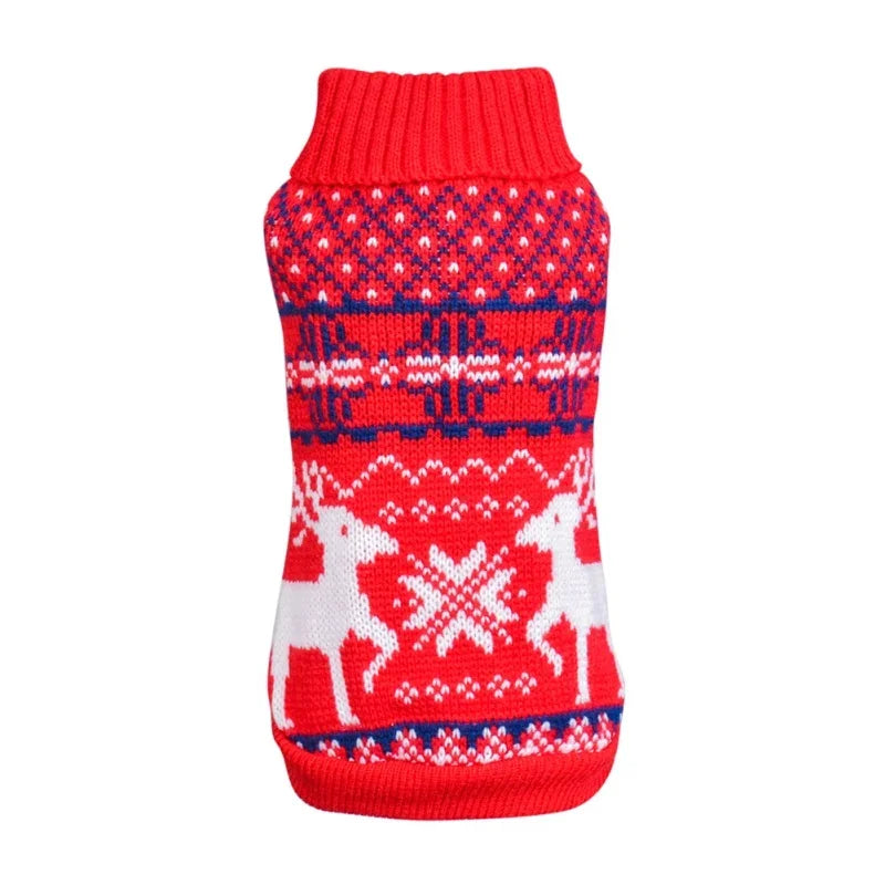 Dog Winter Clothes Warm Pet Dog Sweater Knitwear Xmas Clothes Clothes for Small Medium Dogs Yorkshire Pure Dog Sweater #