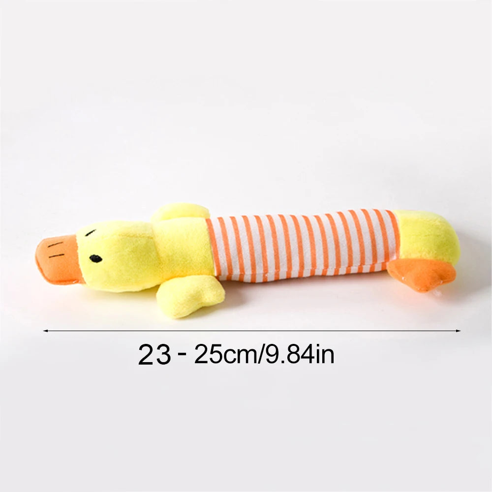 Funny Simulated Animal No Stuffing Dog Toy with Squeakers Durable Stuffingless Plush Squeaky Dog Chew Toy Crinkle Pet Squeak Toy