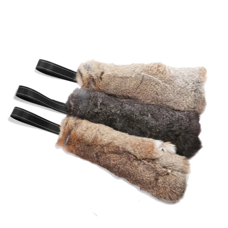 Rabbit Skin Dog Bite Cloth Dog Bite Tug Toy Young Dog Training Interactive Supplies Dog Chewing Toy Pet Supply