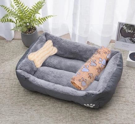 Warm Bone Pet Dogs Bed Washable House Cat Puppy Cotton Kennel Mat Soft Nest Dog Baskets Pet Products For Small Medium Large Dog