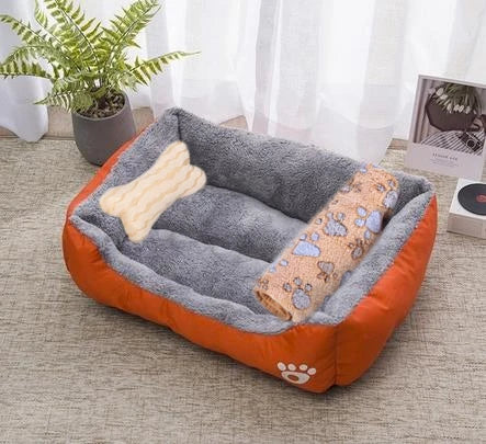 Warm Bone Pet Dogs Bed Washable House Cat Puppy Cotton Kennel Mat Soft Nest Dog Baskets Pet Products For Small Medium Large Dog