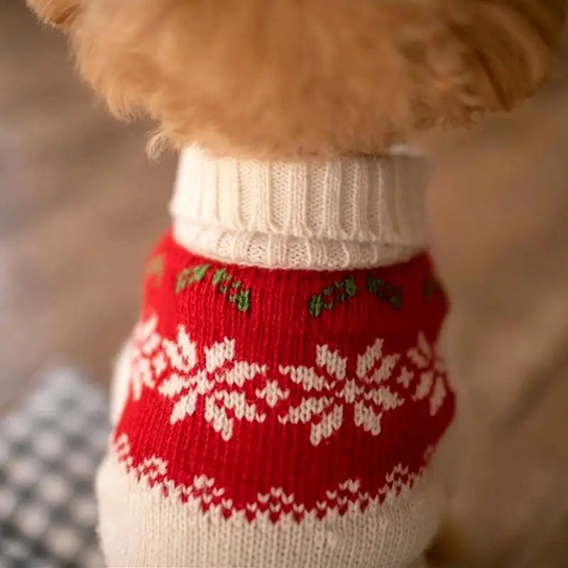 Christmas Pet Dog Sweater Winter Cute Dogs Clothes for Puppy Small Medium Dogs Cats Coats Warm Chihuahua New Year Outfit Perro