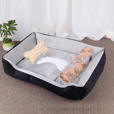 Warm Bone Pet Dogs Bed Washable House Cat Puppy Cotton Kennel Mat Soft Nest Dog Baskets Pet Products For Small Medium Large Dog