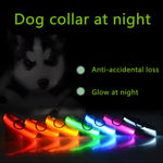 LED Adjustable Dog Collar Blinking Flashing Light up Glow Pets Safety Waterproof by Furry Buddy | Best Price Online