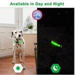 LED Adjustable Dog Collar Blinking Flashing Light up Glow Pets Safety Waterproof by Furry Buddy | Best Price Online