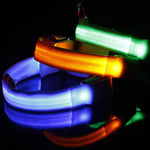 LED Adjustable Dog Collar Blinking Flashing Light up Glow Pets Safety Waterproof by Furry Buddy | Best Price Online