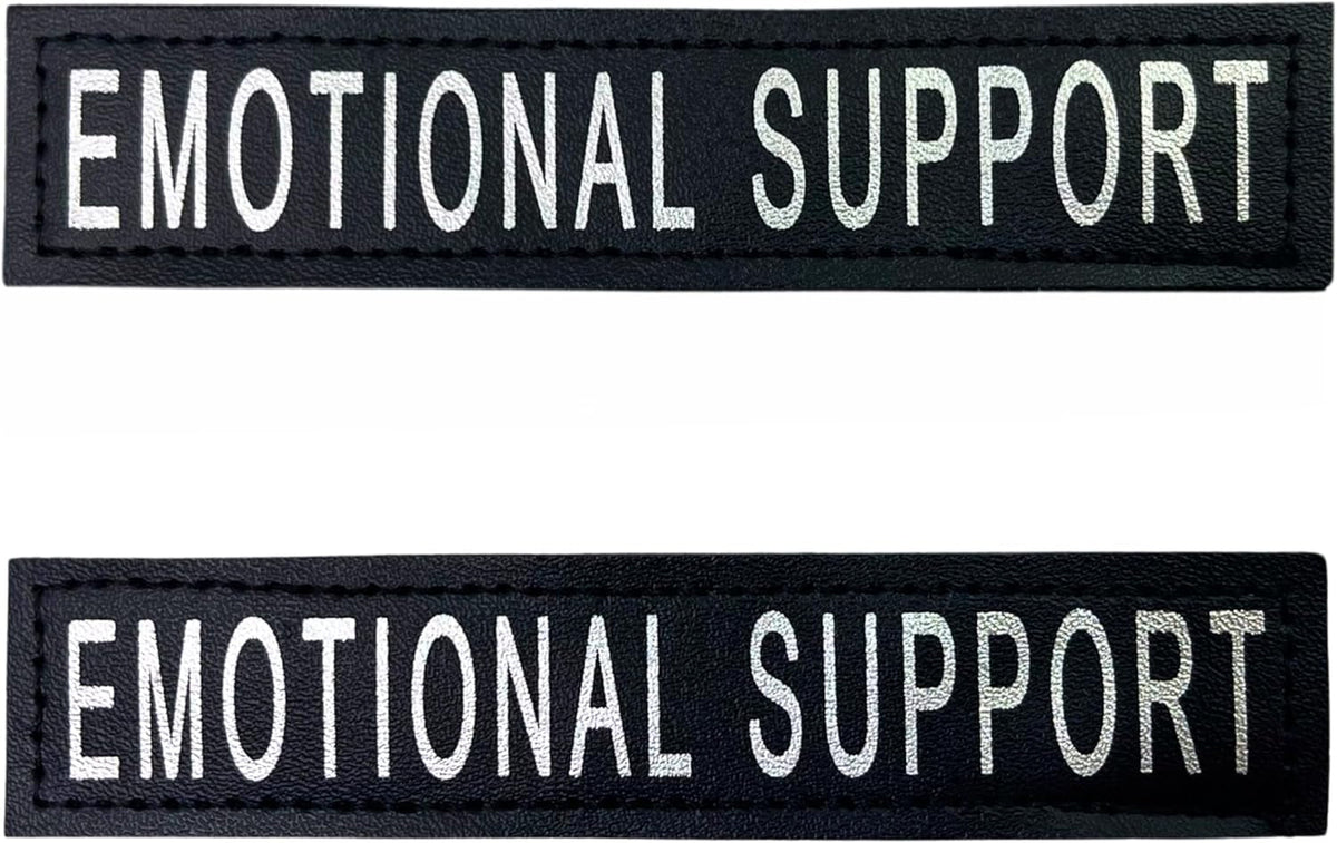Reflective Service Dog in Training Patches with Hook Backing for Service Animal Vests /Harnesses Large (6 X 2) Inch by Furry Buddy | Best Price Online