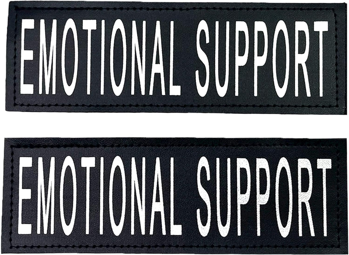 Reflective Service Dog in Training Patches with Hook Backing for Service Animal Vests /Harnesses Large (6 X 2) Inch by Furry Buddy | Best Price Online