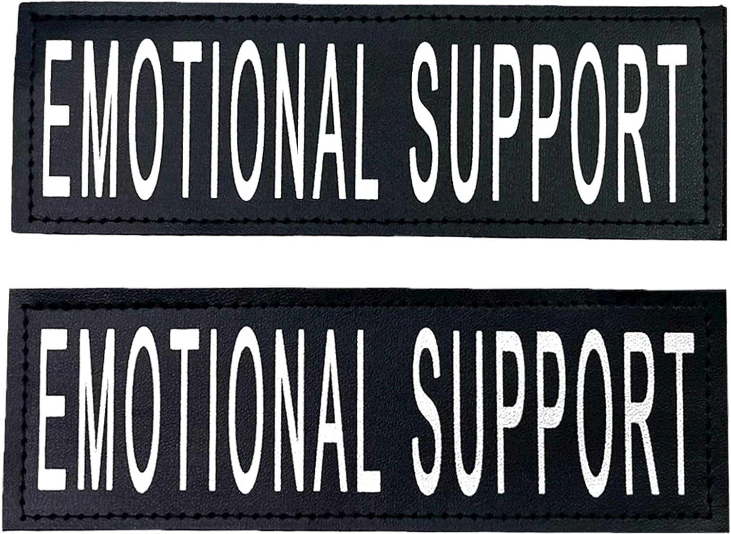 Reflective Service Dog in Training Patches with Hook Backing for Service Animal Vests /Harnesses Large (6 X 2) Inch by Furry Buddy | Best Price Online