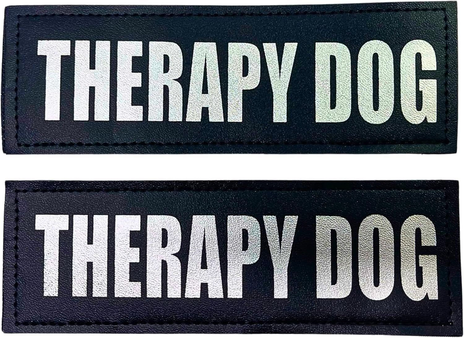 Reflective Service Dog in Training Patches with Hook Backing for Service Animal Vests /Harnesses Large (6 X 2) Inch by Furry Buddy | Best Price Online