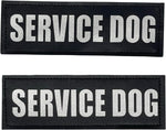 Reflective Service Dog in Training Patches with Hook Backing for Service Animal Vests /Harnesses Large (6 X 2) Inch by Furry Buddy | Best Price Online