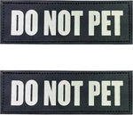 Reflective Service Dog in Training Patches with Hook Backing for Service Animal Vests /Harnesses Large (6 X 2) Inch by Furry Buddy | Best Price Online