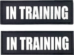 Reflective Service Dog in Training Patches with Hook Backing for Service Animal Vests /Harnesses Large (6 X 2) Inch by Furry Buddy | Best Price Online