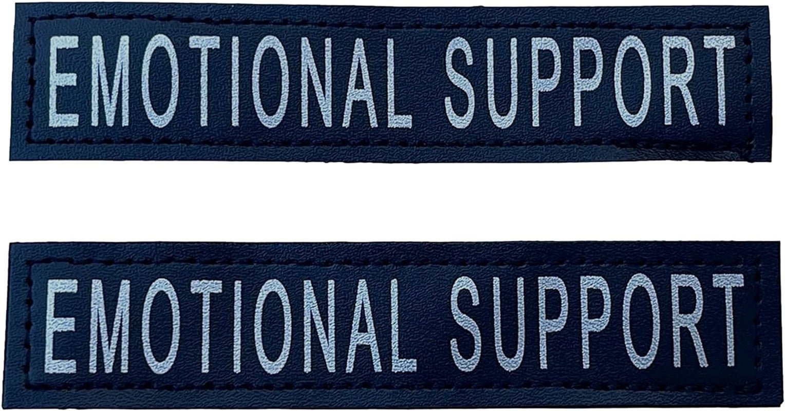 Reflective Service Dog in Training Patches with Hook Backing for Service Animal Vests /Harnesses Large (6 X 2) Inch by Furry Buddy | Best Price Online