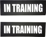 Reflective Service Dog in Training Patches with Hook Backing for Service Animal Vests /Harnesses Large (6 X 2) Inch by Furry Buddy | Best Price Online