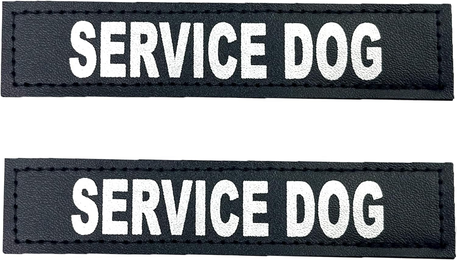 Reflective Service Dog in Training Patches with Hook Backing for Service Animal Vests /Harnesses Large (6 X 2) Inch by Furry Buddy | Best Price Online