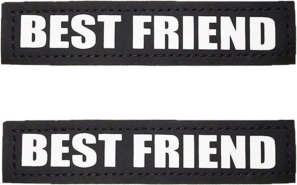 Reflective Service Dog in Training Patches with Hook Backing for Service Animal Vests /Harnesses Large (6 X 2) Inch by Furry Buddy | Best Price Online