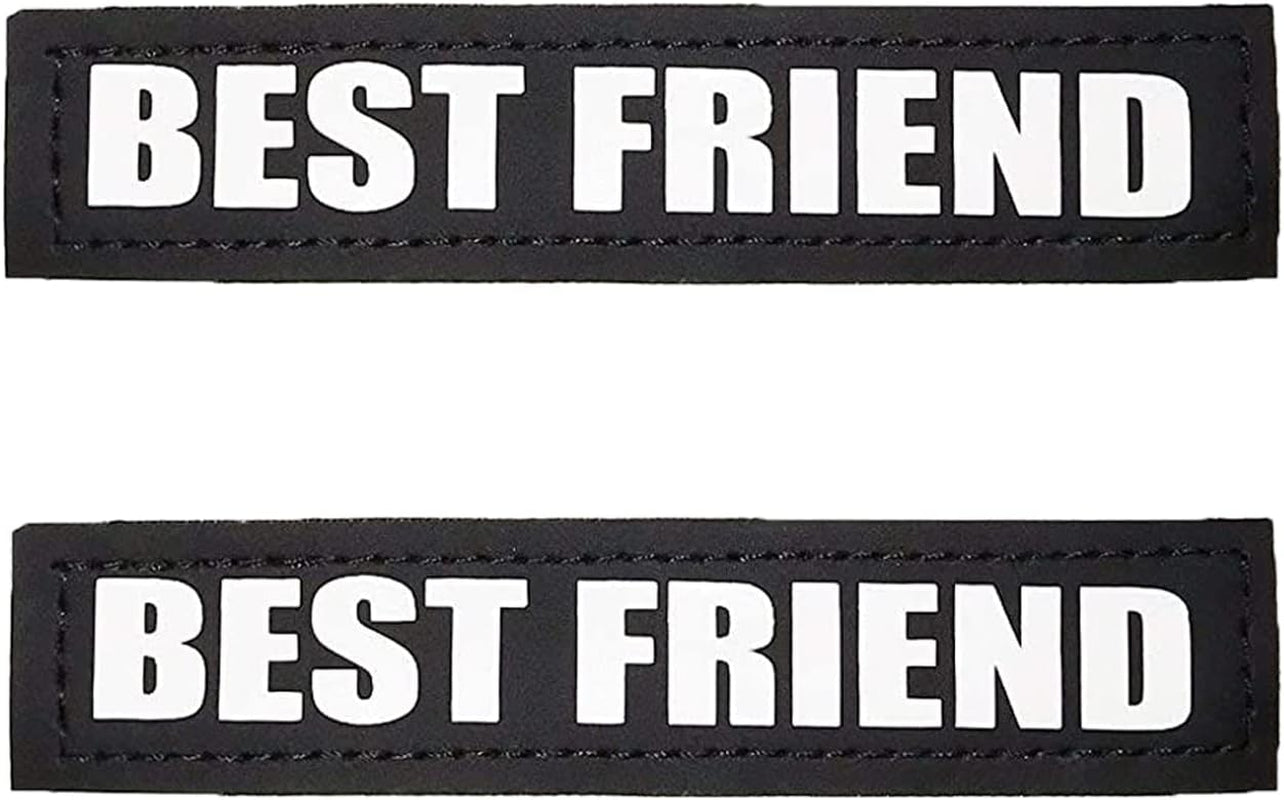Reflective Service Dog in Training Patches with Hook Backing for Service Animal Vests /Harnesses Large (6 X 2) Inch by Furry Buddy | Best Price Online