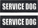 Reflective Service Dog in Training Patches with Hook Backing for Service Animal Vests /Harnesses Large (6 X 2) Inch by Furry Buddy | Best Price Online